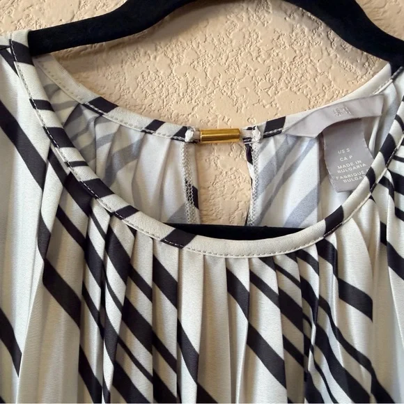 H&M Black and White elegant midi dress - Picture 4 of 5